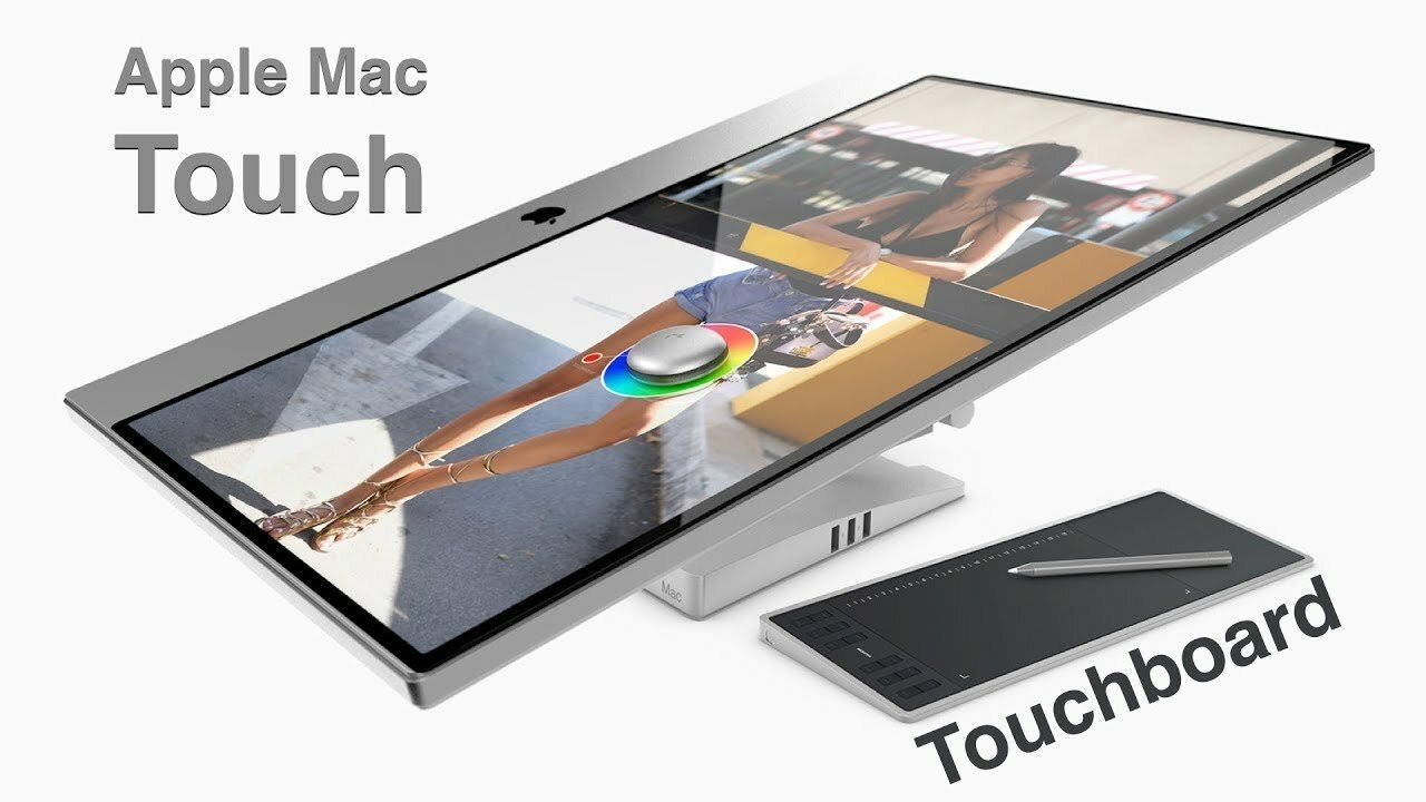 Представлен фантастический iMac с сенсорным экраном